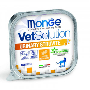 MONGE VETSOLUTION URINARY STRUVITE konservi kaķiem 100g