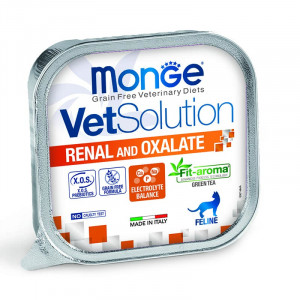 MONGE VETSOLUTION RENAL OXALATE konservi kaķiem 100g