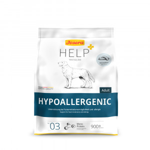 JOSERA HELP DOG HYPOALLERGENIC sausā barība suņiem 900g