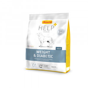 JOSERA HELP DOG WEIGHT DIABETIC sausā barība suņiem 900g