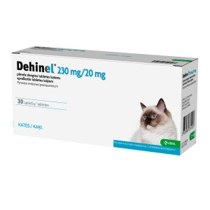 DEHINEL CAT 230MG/20MG TABLETES KAĶIEM N1