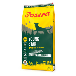 JOSERA YOUNG STAR bezgraudu sausā barība kucēniem Putnu gaļa 12.5kg