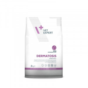 VETEXPERT VD DERMATOSIS sausā suņu barība Jērs, krils 2kg