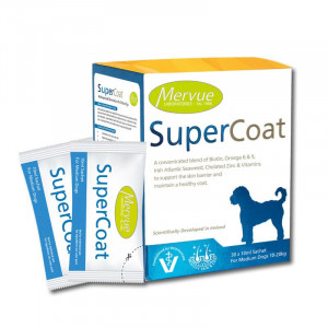 SUPERCOAT MEDIUM 10ML 10-20KG papildbarība suņiem Veselīga āda, spalva N30