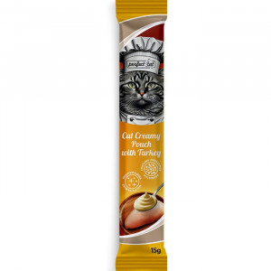 PERFECT CAT CREAMY POUCH gardums krēms kaķiem Tītars 15g x1