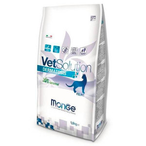 MONGE VETSOLUTION FELINE DERMATOSIS sausā barība kaķiem 1.5kg