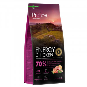 PROFINE ENERGY CHICKEN sausā barība suņiem Vista 12kg