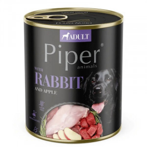 PIPER RABBIT konservi suņiem Trusis, āboli 800g