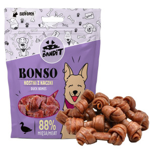 MR.BANDIT BONSO gardums suņiem Mīksti pīles gaļas kauliņi 500g