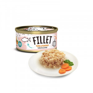 MR.BANDIT CAT FILLET konservi kaķiem Tuncis, ķirbis buljonā 80g