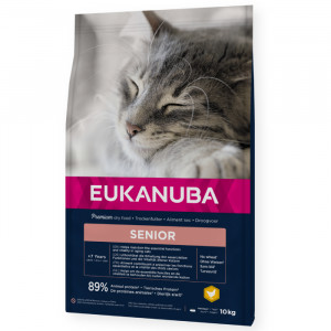 EUKANUBA CAT SENIOR CHICKEN sausā barība kaķiem Vista 10kg