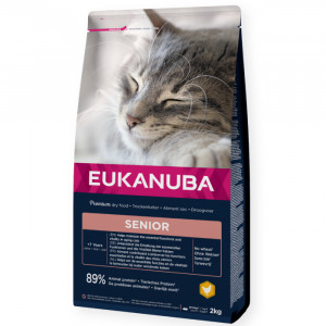 EUKANUBA CAT SENIOR CHICKEN sausā barība kaķiem Vista 2kg