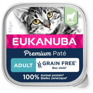 EUKANUBA CAT PATE konservi kaķiem pastēte Jērs 85g