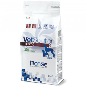 MONGE VETSOLUTION CANINE HEPATIC sausā barība suņiem 2kg