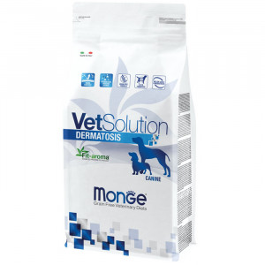 MONGE VETSOLUTION CANINE DERMATOSIS sausā barība suņiem 2kg