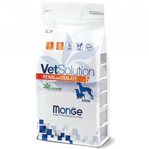 MONGE VETSOLUTION CANINE RENAL OXALATE sausā barība suņiem 2kg