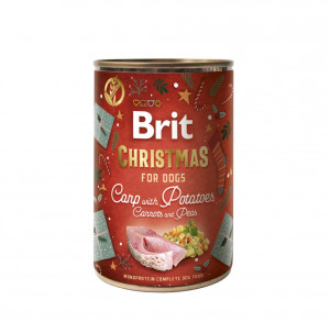 BRIT MONOPROTEIN CARP CHRISTMAS konservi suņiem Karpa 400g