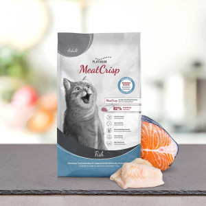 PLATINUM CAT MEATCRISP FISH sausā barība kaķiem Zivs 1.5kg