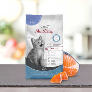 PLATINUM CAT KITTEN MEATCRISP FISH sausā barība kaķiem Zivs 1.5kg