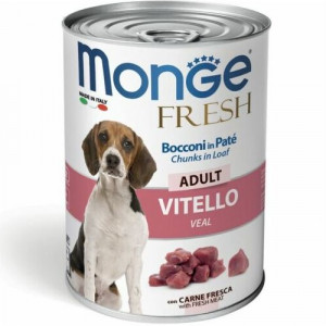 MONGE DOG FRESH CHUNKS suņu konservi Teļa gaļa 400g