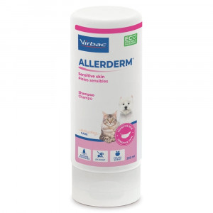 VIRBAC ALLERDERM SENSITIVE šampūns suniem kaķiem Jūtīga āda 250ml