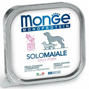 MONGE DOG MONOPROTEIN suņu konservi pastēte Cūkgaļa 150g