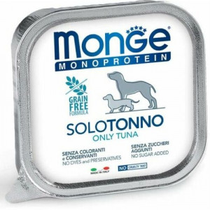 MONGE DOG MONOPROTEIN suņu konservi pastēte Tuncis 150g