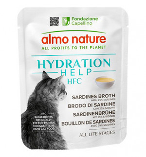 Almo Nature HFC Hydration Help Sardine kaķiem Sardīņu buljons ar sardīnes filēju 50g