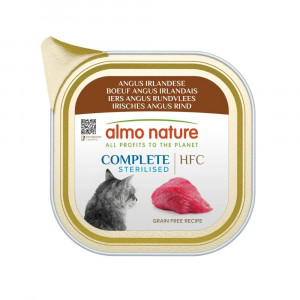 Almo Nature HFC Complete Sterilised Angus Beef konservi kaķiem Liellops 85g