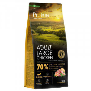 PROFINE DOG ADULT CHICKEN sausā barība suņiem Vista, kartupeļi 12kg