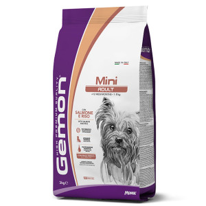 GEMON DOG MINI SALMON & RICE sausā suņu barība Lasis, rīsi 3kg