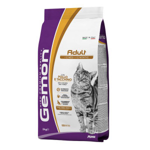 GEMON CAT CHICKEN & TURKEY sausā barība kaķiem Vista, tītars 2kg