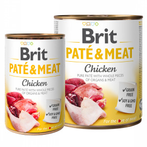 BRIT CARE PATE & MEAT CHICKEN konservi suņiem Vista 400g