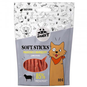 MR.BANDIT SOFT STICKS gardums suņiem Jēra gaļas kociņi mīksti 80g