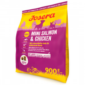 JOSERA MINI CHICKEN SALMON sausā barība suņiem Vista, lasis 900g