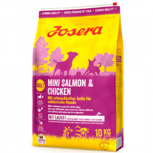 JOSERA MINI CHICKEN SALMON sausā barība suņiem Vista, lasis 10kg