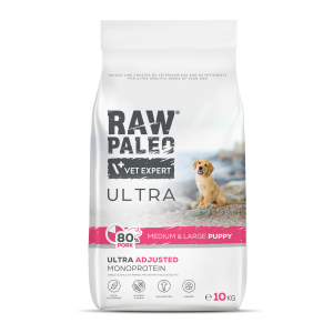 RAW PALEO ULTRA PUPPY M/L PORK sausā barība kucēniem Cūkgaļa 10kg