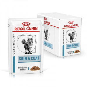 ROYAL CANIN VHN CAT SKIN COAT GRAVY konservi kaķiem mērcē 12x85g