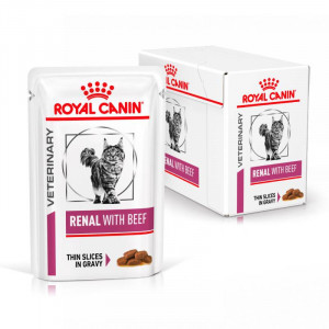 ROYAL CANIN VHN CAT RENAL FISH GRAVY konservi kaķiem mērcē 12x85g