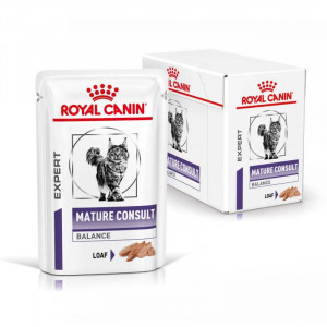 ROYAL CANIN VHN CAT MATURE CONSULT BALANCE LOAF konservi kaķiem pastēte 12x85g