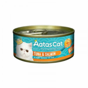 AATAS CAT TANTALIZING TUNA SALMON konservi kaķiem želējā 80g