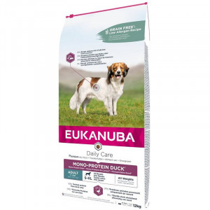 EUKANUBA DOG MONOPROTEIN DUCK sausā barība suņiem Pīle 12kg