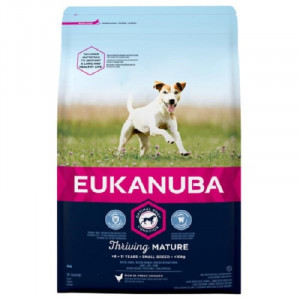 EUKANUBA DOG SMALL MATURE SENIOR sausā barība suņiem Vista 2kg