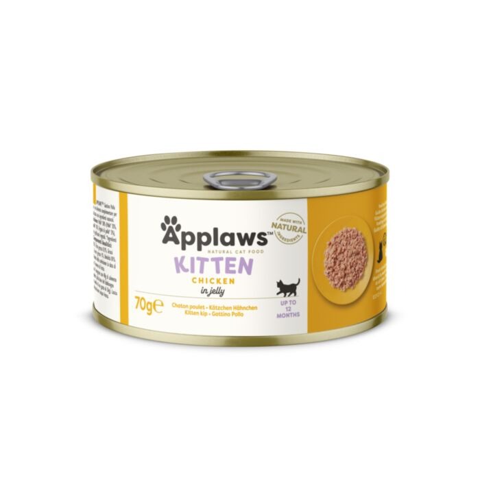 APPLAWS CAT KITTEN CHICKEN konservi kaķēniem Vista želējā 70g