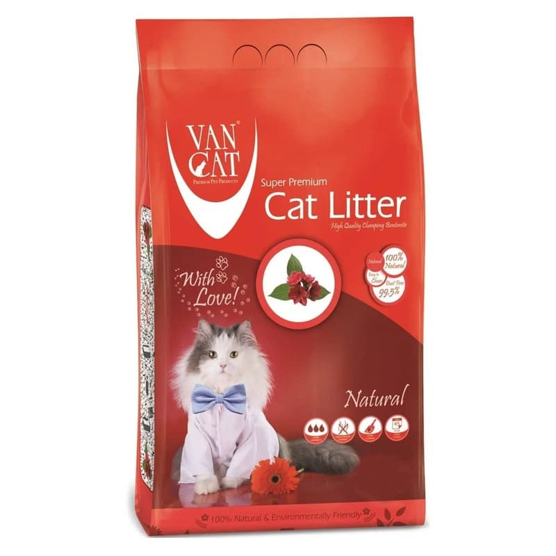 Van Cat Compact kaķu smiltis cementējošas bez aromāta 15 kg