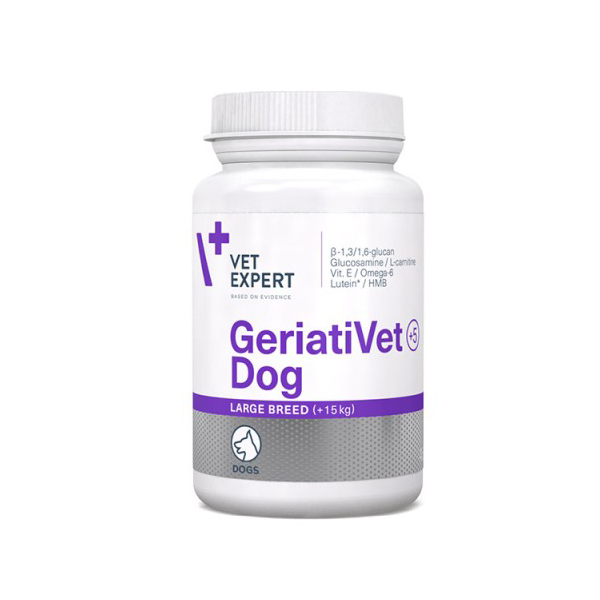 VETEXPERT GERIATIVET DOG LARGE BREED papildbarība suņiem 15kg+ 820 mg N45