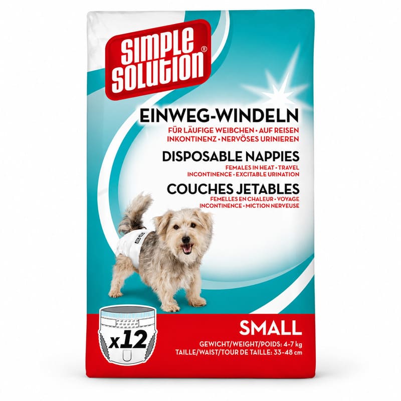 Simple Solution Diapers vienreizējās autiņbiksītes suņiem S 38-48 cm N12