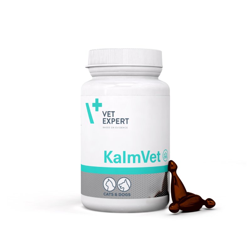 VetExpert KalmVet nomierinošas kapsulas pret stresu suņiem un kaķiem N60