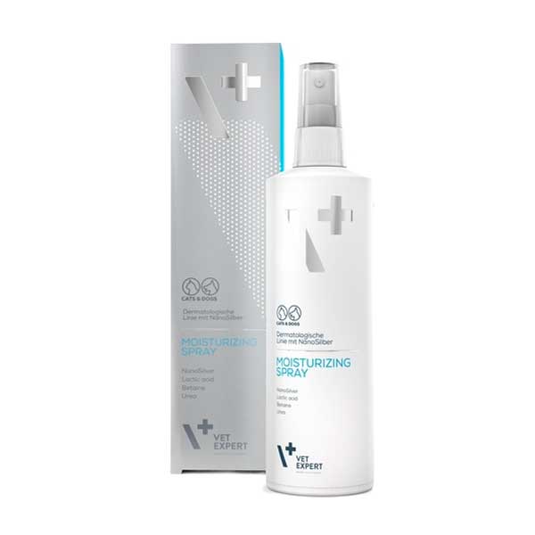 VetExpert Moisturizing Nanosilver mitrinošs sprejs ādas kopšanai suņiem un kaķiem 100 ml