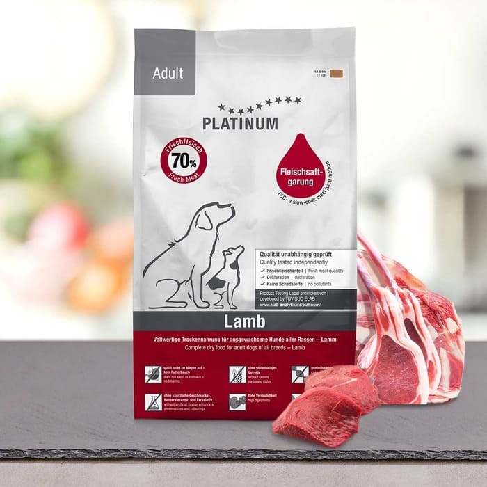 Platinum Lamb & Rice suņu barība ar svaigu jēra gaļu 10 kg